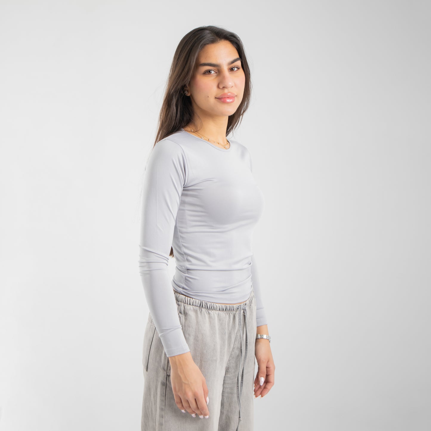 Microfiber Long Sleeve Top