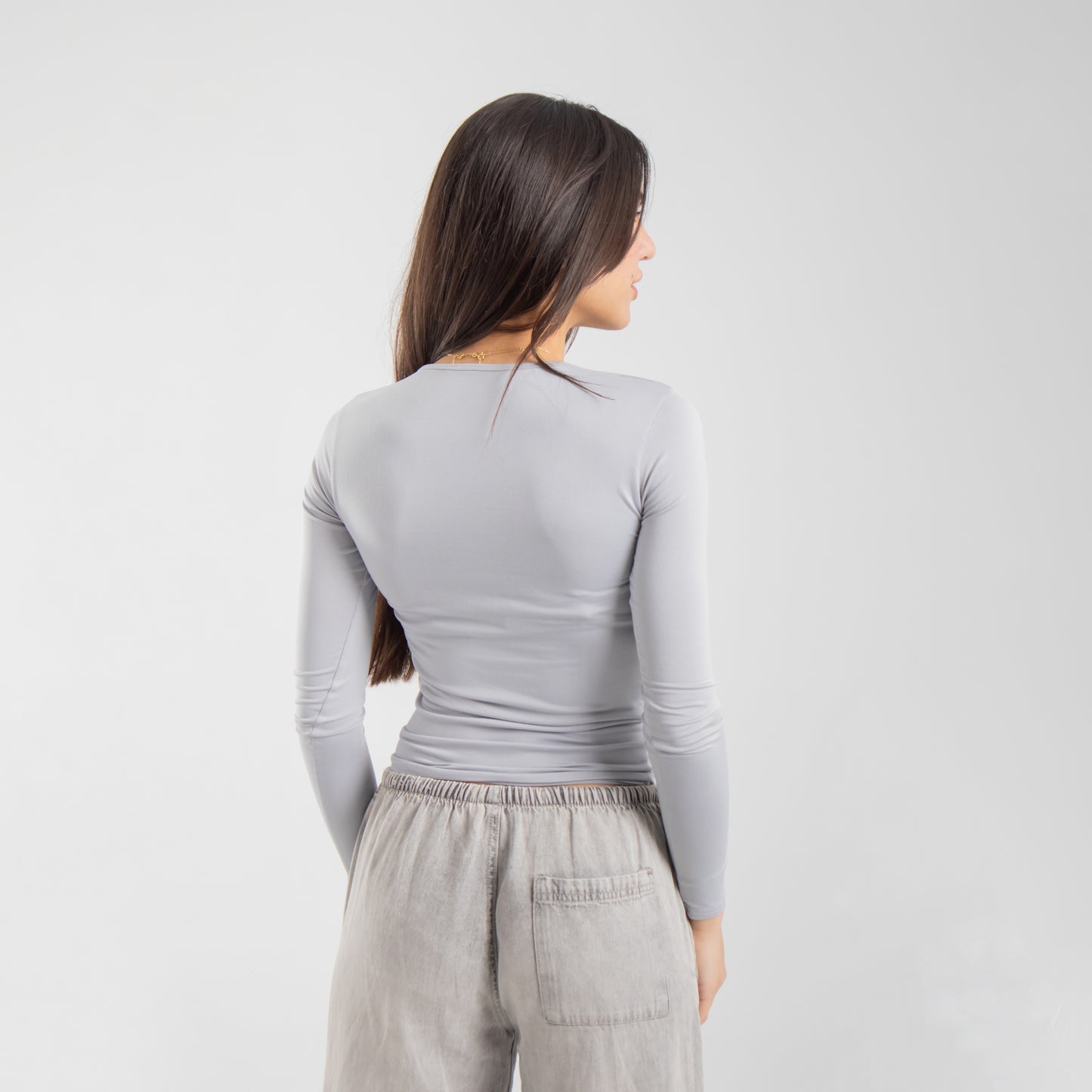 Microfiber Long Sleeve Top