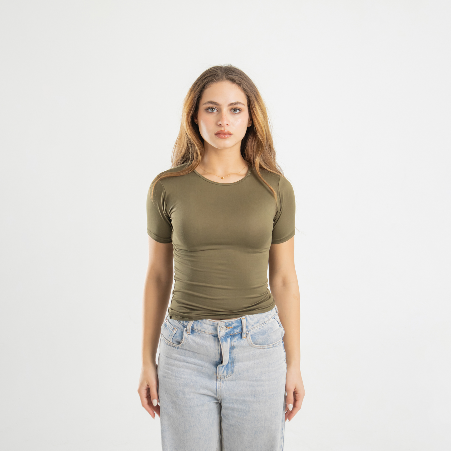 Microfiber Short Sleeve Top