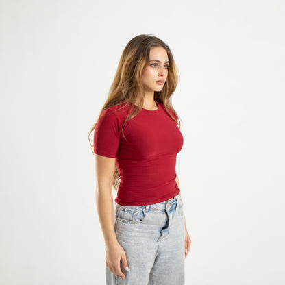 Microfiber Short Sleeve Top