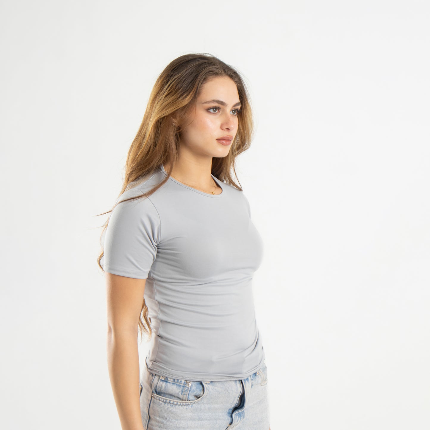 Microfiber Short Sleeve Top