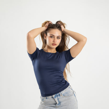 Microfiber Short Sleeve Top