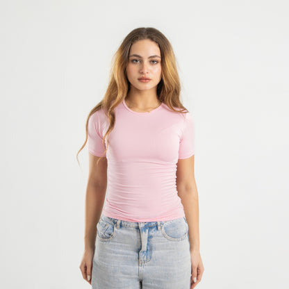 Microfiber Short Sleeve Top