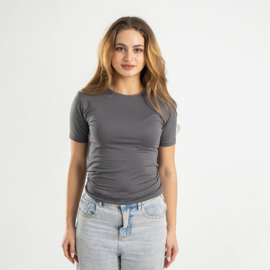 Microfiber Short Sleeve Top