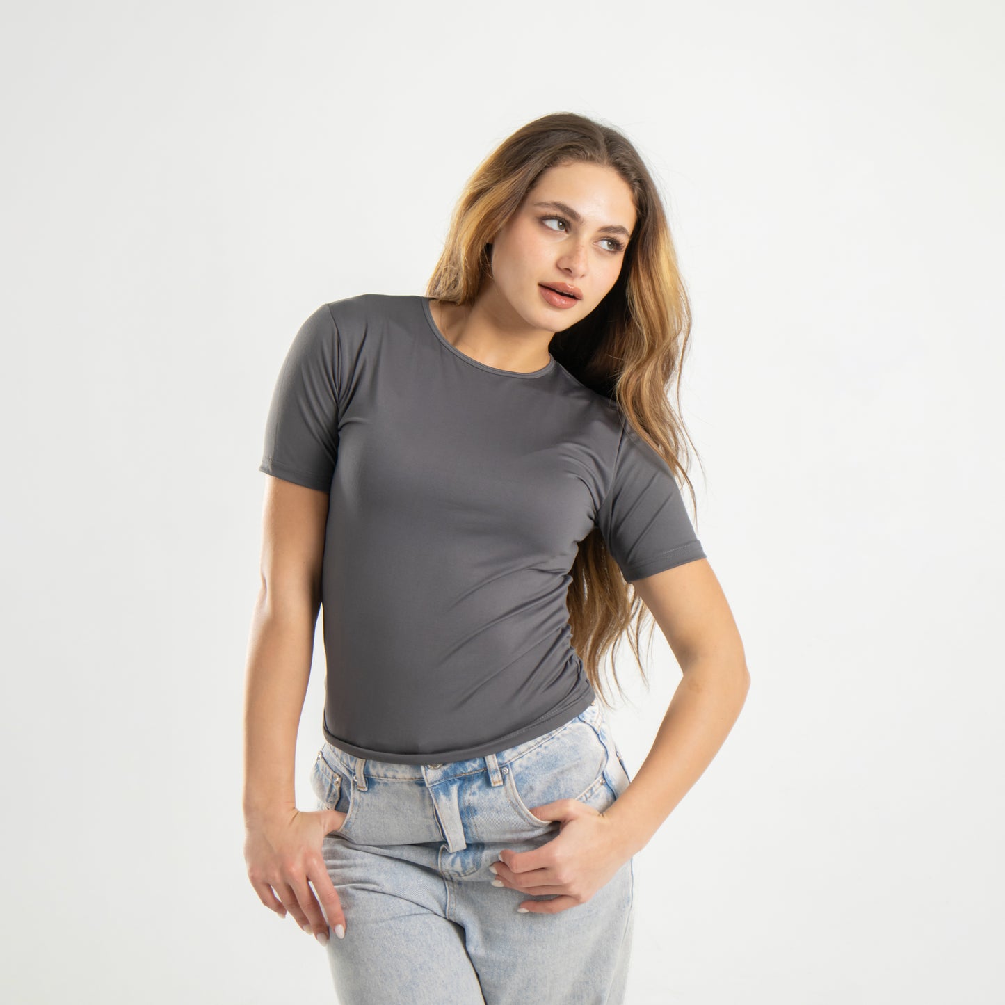 Microfiber Short Sleeve Top