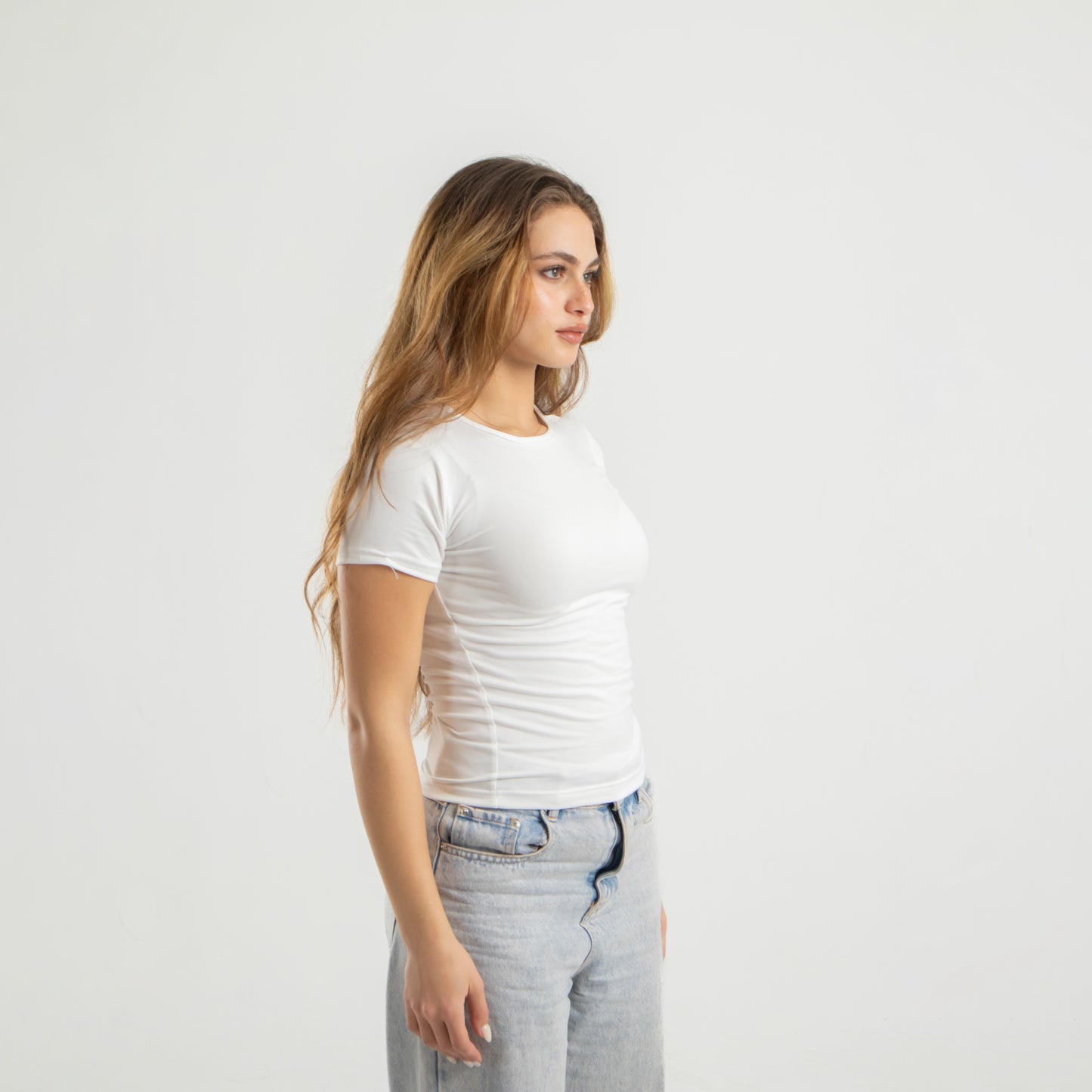 Microfiber Short Sleeve Top